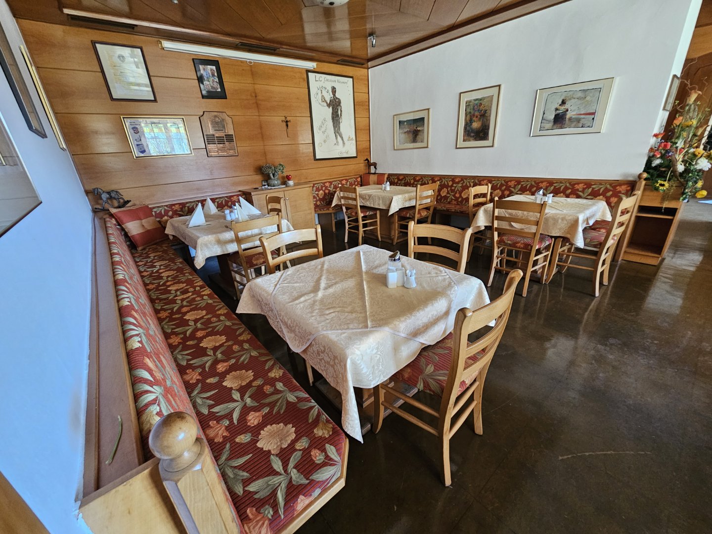 Frühstücksraum im Gasthof Kurath